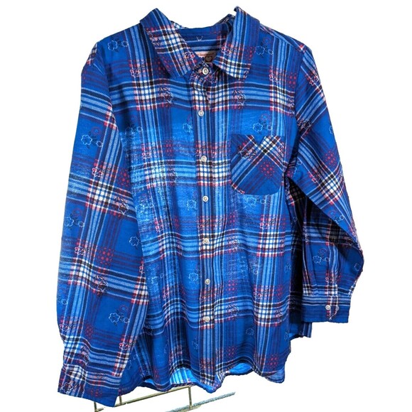 American Sweetheart women's xl flannel multicolor preowned - Picture 2 of 6